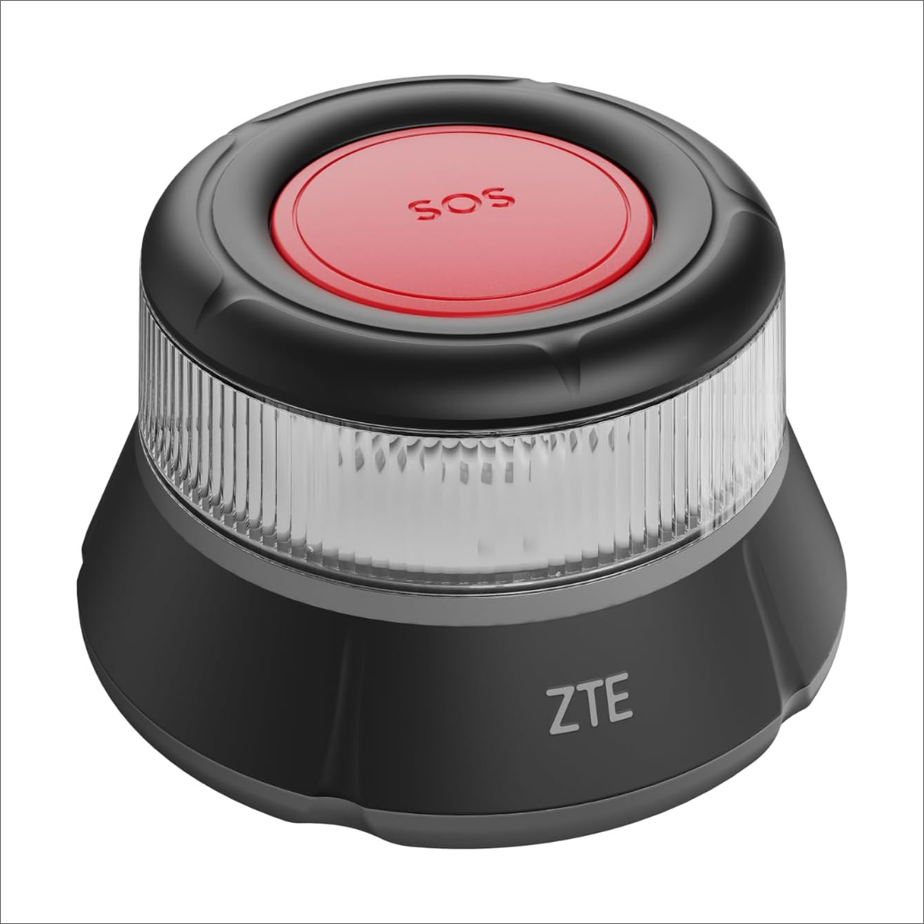 ZTE E1 Baliza V16 Homologada y Conectada a DGT, Luz de Emergencia 360°