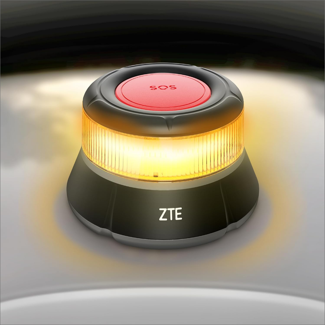 ZTE E1 Baliza V16 Homologada y Conectada a DGT, Luz de Emergencia 360° - Imagen 6