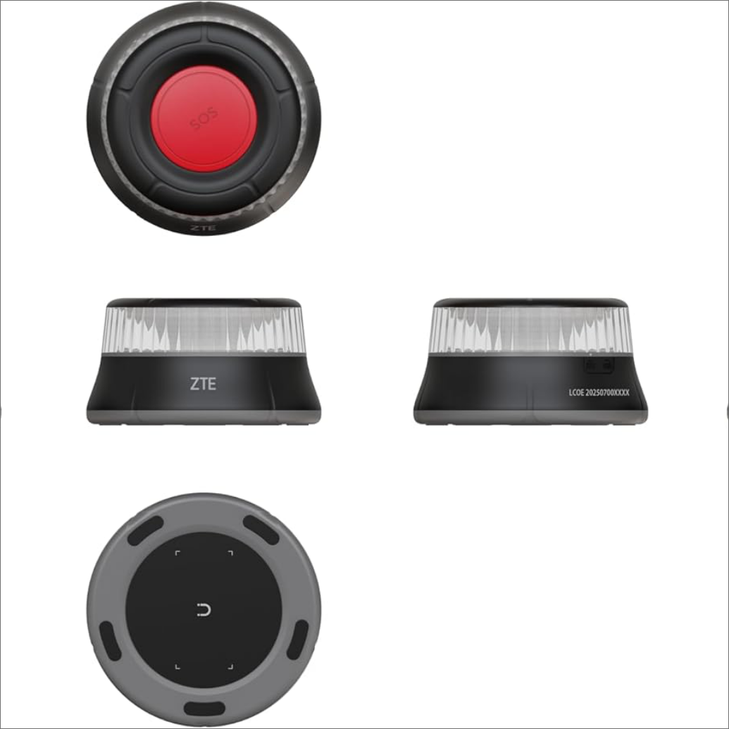 ZTE E1 Baliza V16 Homologada y Conectada a DGT, Luz de Emergencia 360° - Imagen 4