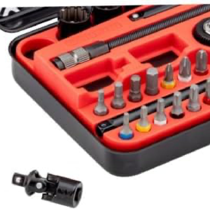 Wurth Black Edition, Juego de Llaves de Vaso de Trinquete, 34 Piezas - Imagen 3