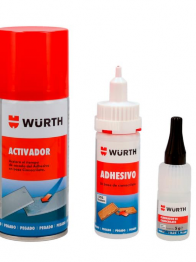 Set Pegamento Cianocrilato 50g + Activador 150g + Limpiador, Adhesivo Instantáneo